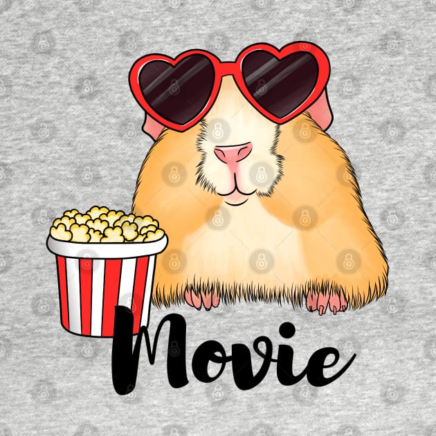 Cute hamster with popcorn by Kuchinska design